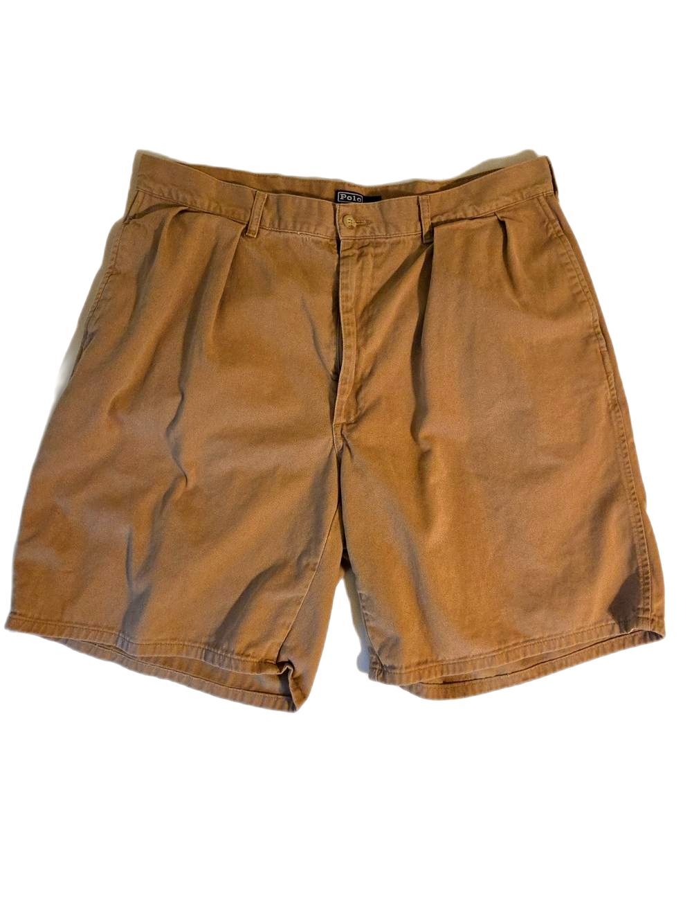 Polo by Ralph Lauren Tan Flat-Front Men’s Shorts- 36 Waist